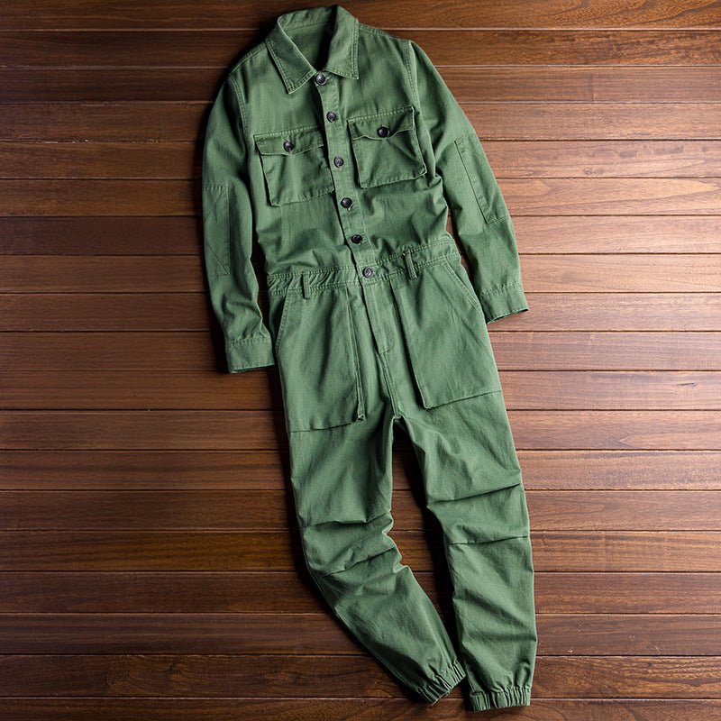 Hollis - Button Front Workwear Jumpsuit