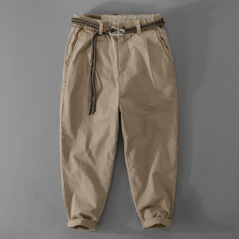 Griffin - Loose Fit Rope Belt Trousers