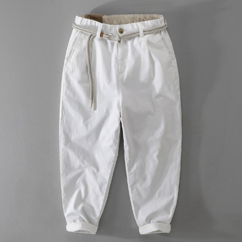 Griffin - Loose Fit Rope Belt Trousers
