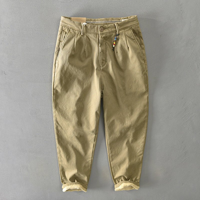 Frederic - Heavyweight Cotton Barrel Leg Trousers