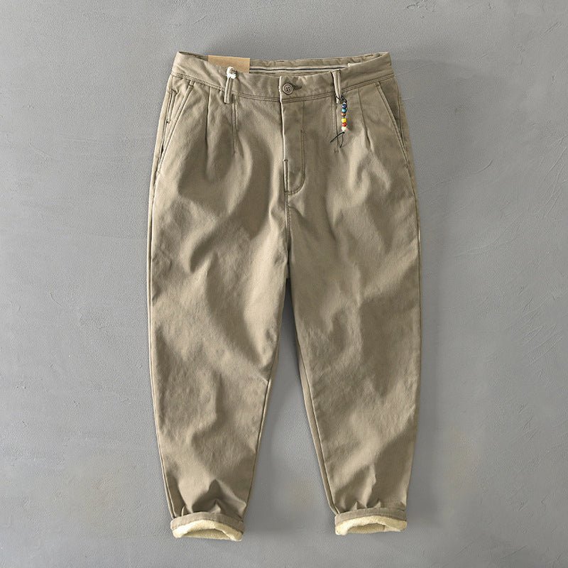 Frederic - Heavyweight Cotton Barrel Leg Trousers