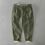 Frederic - Heavyweight Cotton Barrel Leg Trousers