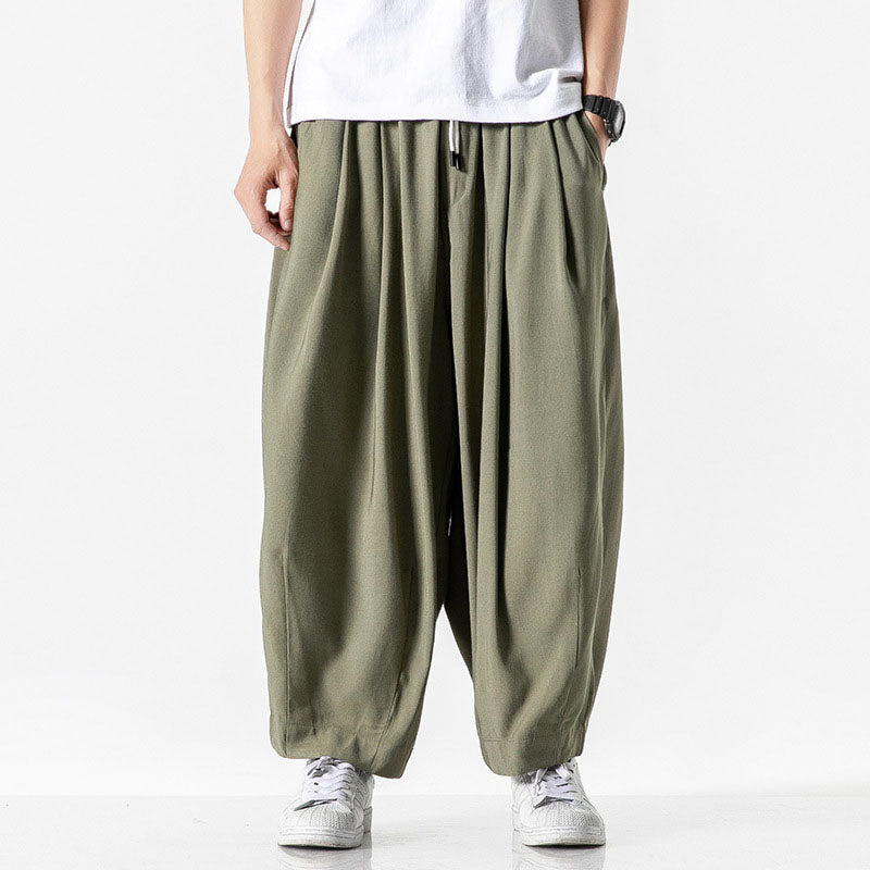 Loic - Balloon Leg Drawstring Trousers