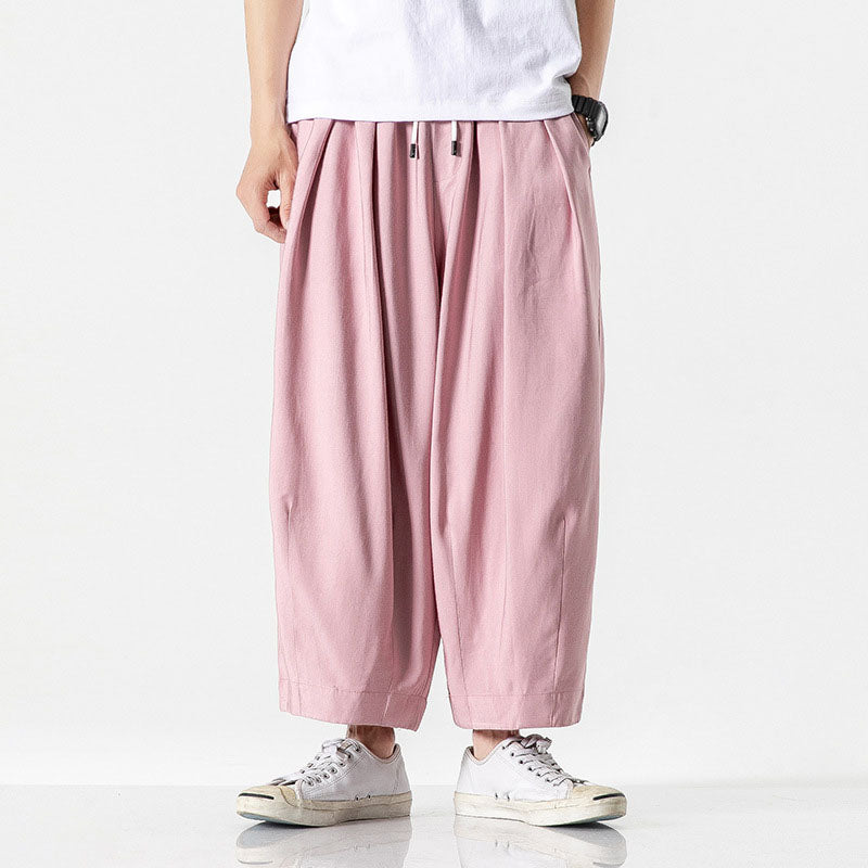 Loic - Balloon Leg Drawstring Trousers