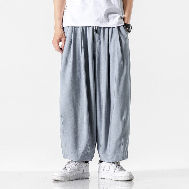 Loic - Balloon Leg Drawstring Trousers