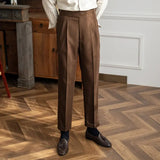 Jace - Front Pleat Straight Leg Trousers