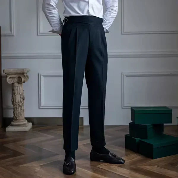 Jace - Front Pleat Straight Leg Trousers