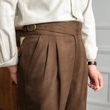 Jace - Front Pleat Straight Leg Trousers