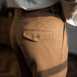 Jace - Front Pleat Straight Leg Trousers