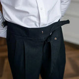 Jace - Front Pleat Straight Leg Trousers