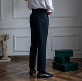 Jace - Front Pleat Straight Leg Trousers