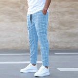 Kelvin - Checked Straight Leg Joggers