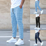 Kelvin - Checked Straight Leg Joggers