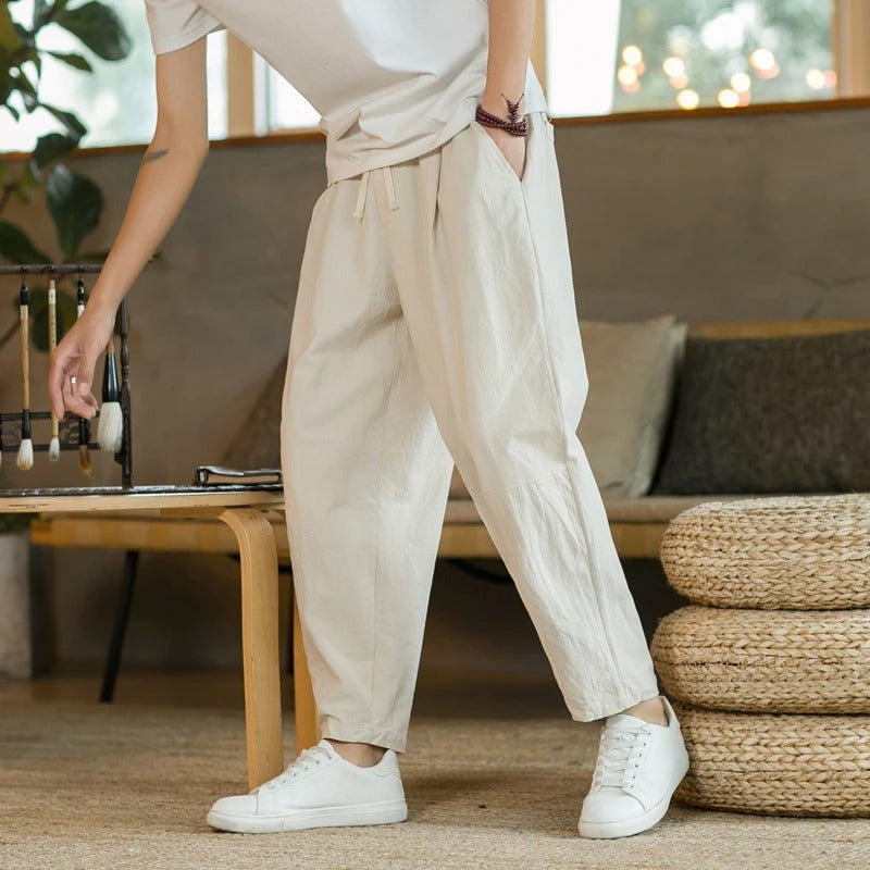 Graeme - Comfortable Drawstring Trousers