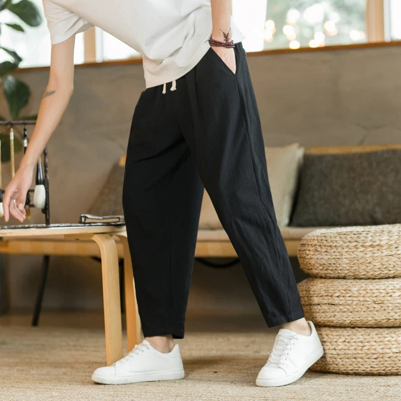 Graeme - Comfortable Drawstring Trousers