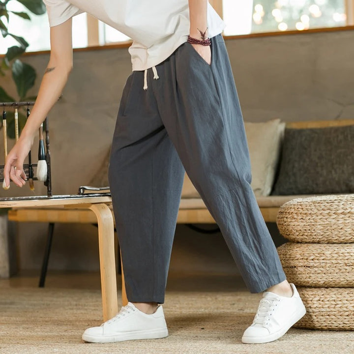 Graeme - Comfortable Drawstring Trousers