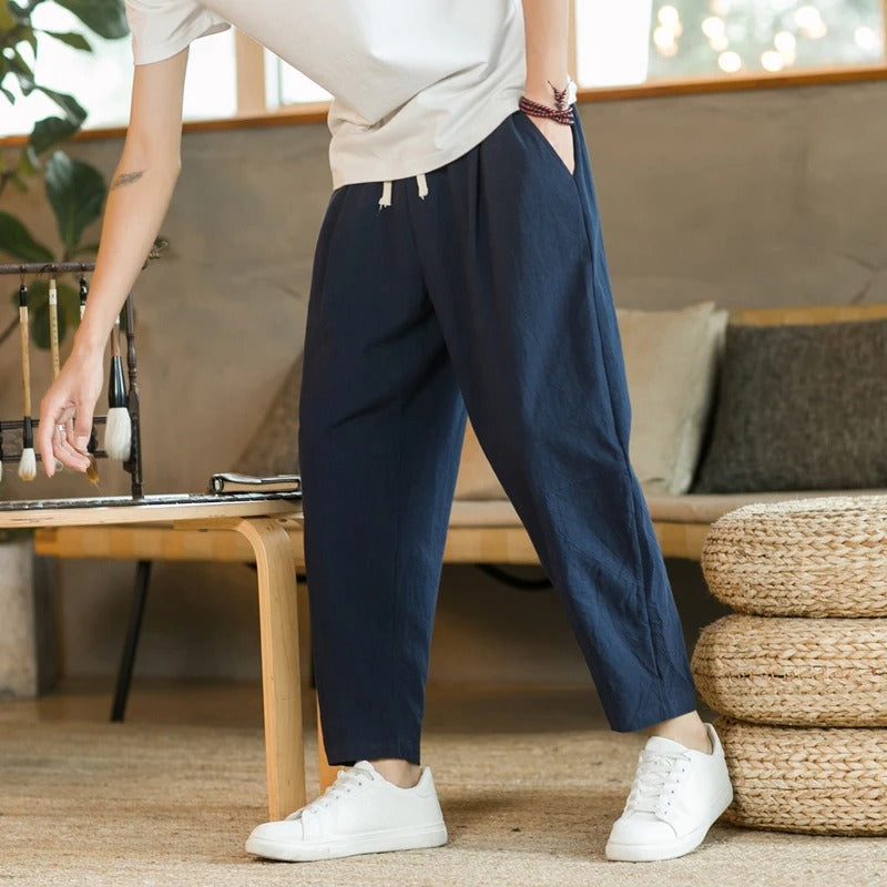 Graeme - Comfortable Drawstring Trousers