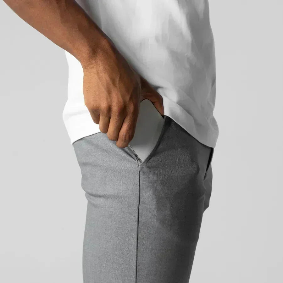Lorne - Slim Fit Stretch Chino Trousers