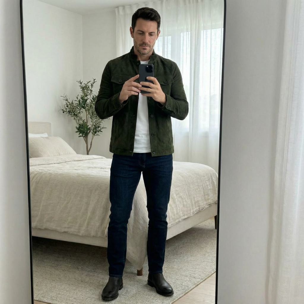 Otis - Genuine Suede Utility Jacket