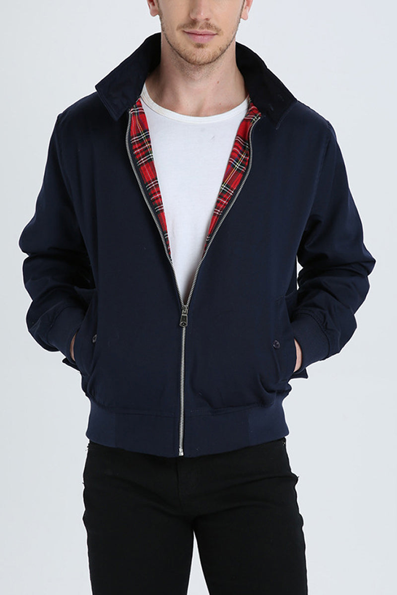 Marshall - Tartan Lined Harrington Jacket