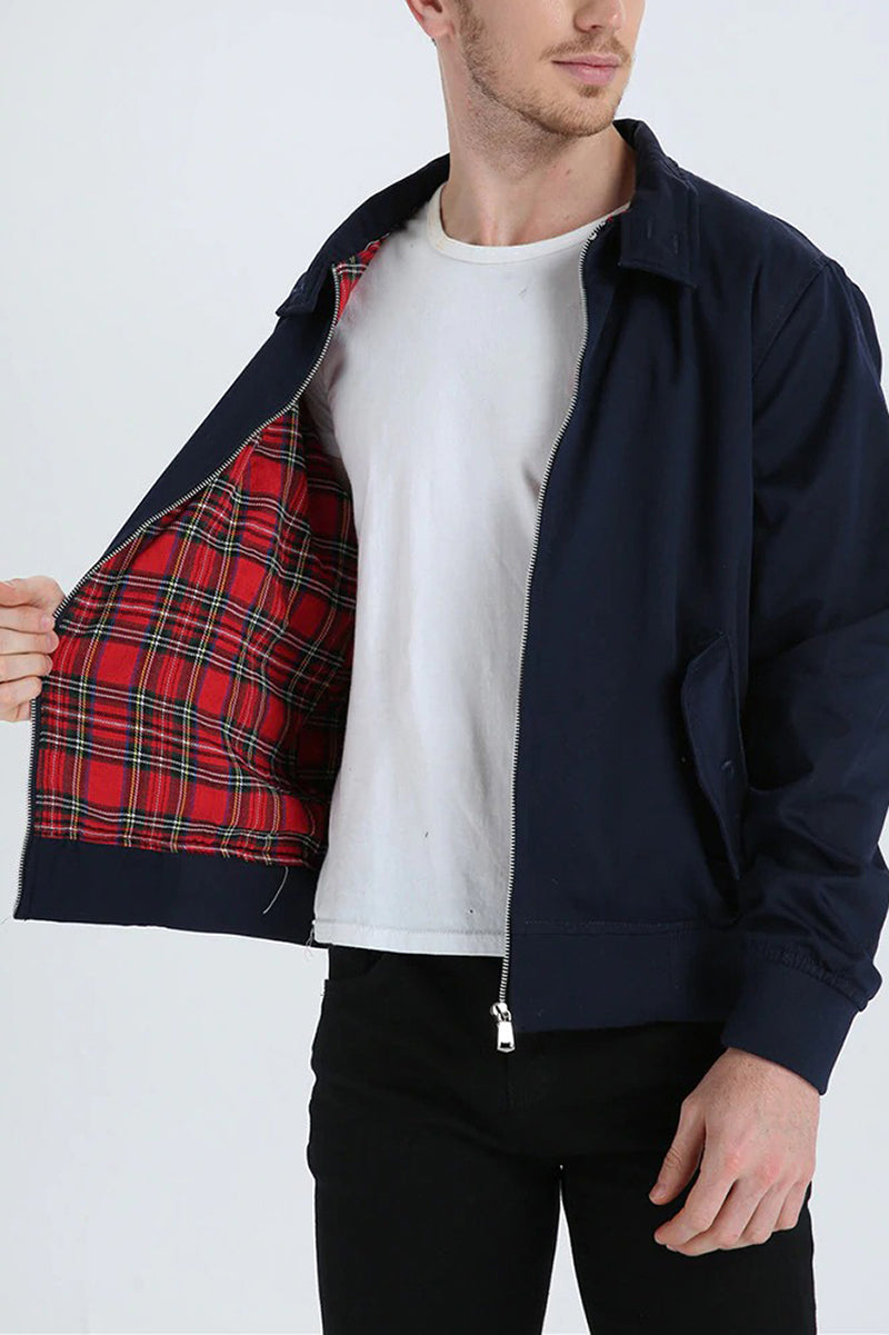 Marshall - Tartan Lined Harrington Jacket