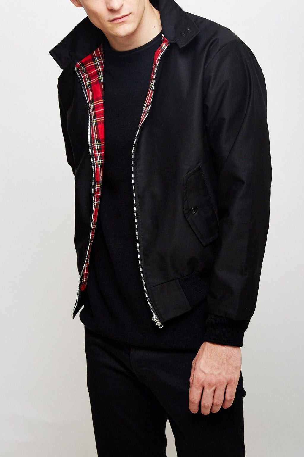 Marshall - Tartan Lined Harrington Jacket