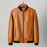 Odin - Smooth Leather Bomber Jacket