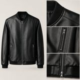 Odin - Smooth Leather Bomber Jacket