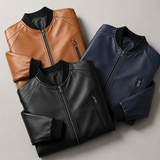 Odin - Smooth Leather Bomber Jacket