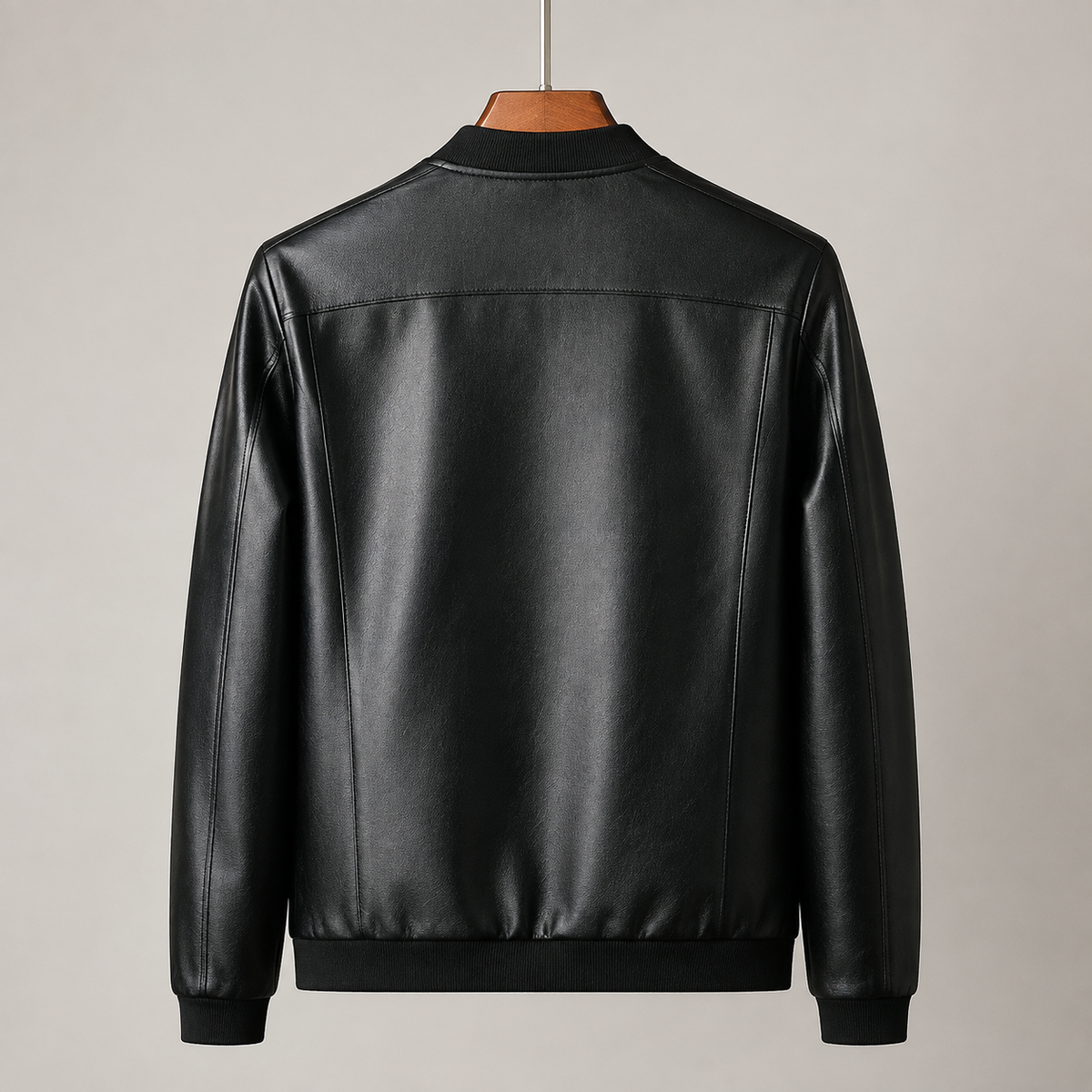 Odin - Smooth Leather Bomber Jacket