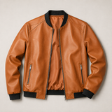 Odin - Smooth Leather Bomber Jacket