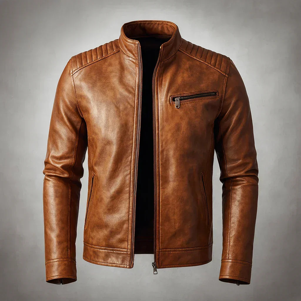 Edwin - Faux Leather Bomber Jacket – photo 2