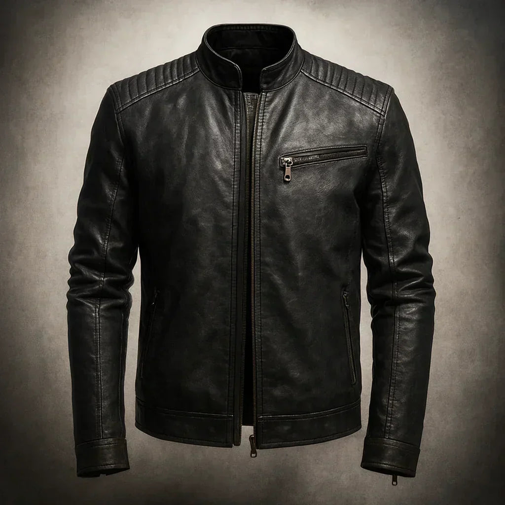 Edwin - Faux Leather Bomber Jacket – photo 7