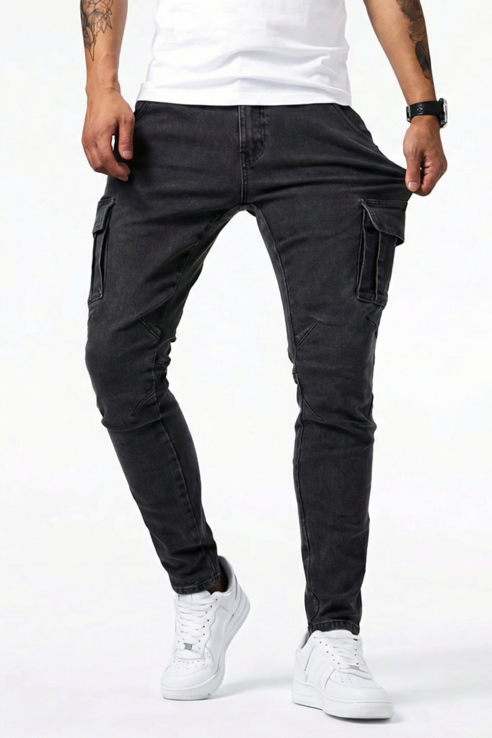 Eva Chester Stretch Cargo Jeans – photo 3