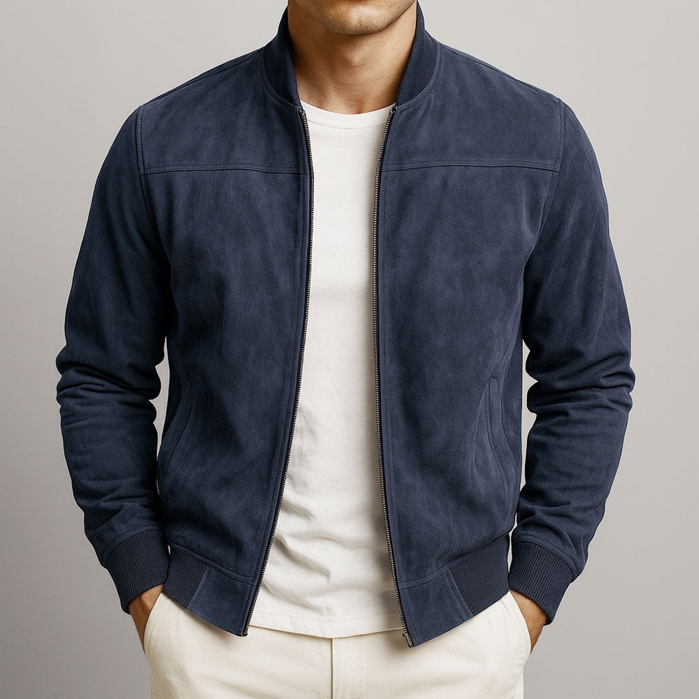 Jarvis - Suede Bomber Jacket – photo 5
