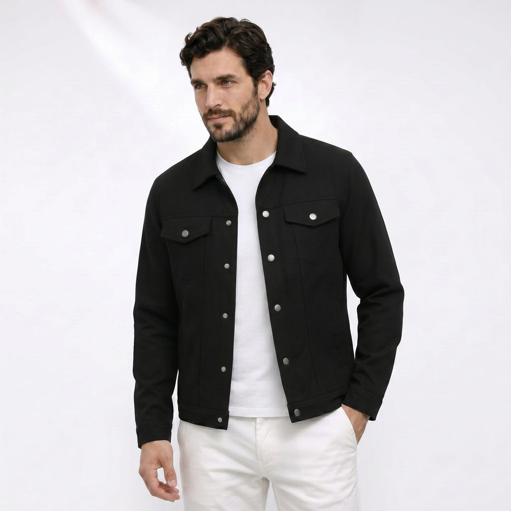 Monty - Suede Trucker Jacket – photo 1