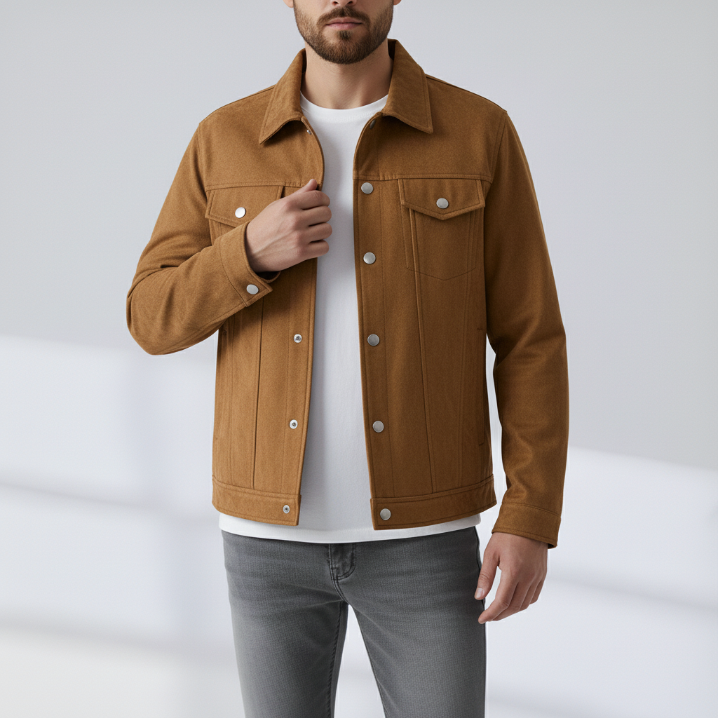 Monty - Suede Trucker Jacket – photo 4