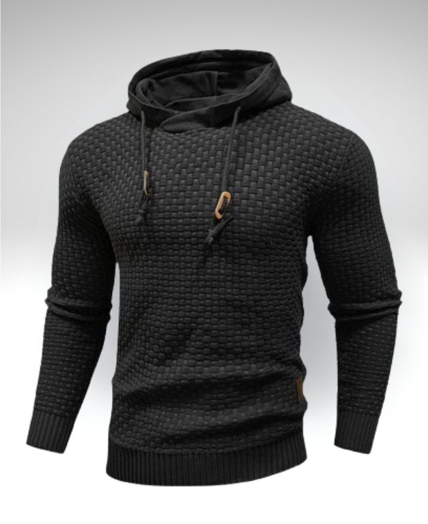 Neville - Textured Knit Hoodie – photo 3