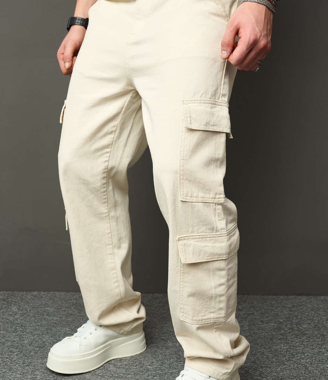 Jason | Cargo Trousers Beige – photo 4