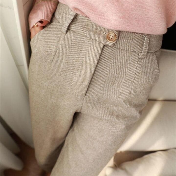 Nathan - Herringbone Tailored Trousers – photo 2