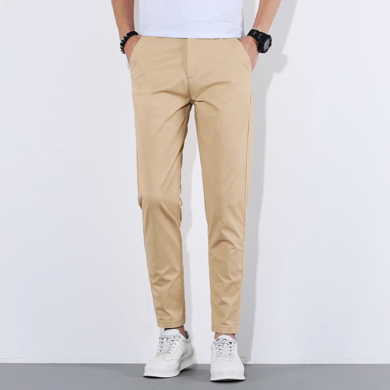 Owen - Slim Cotton Trousers – photo 2