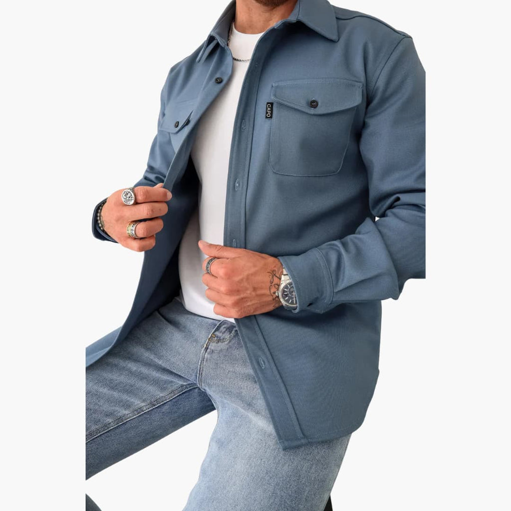 David Shirt Jacket with Button Placket – photo 14