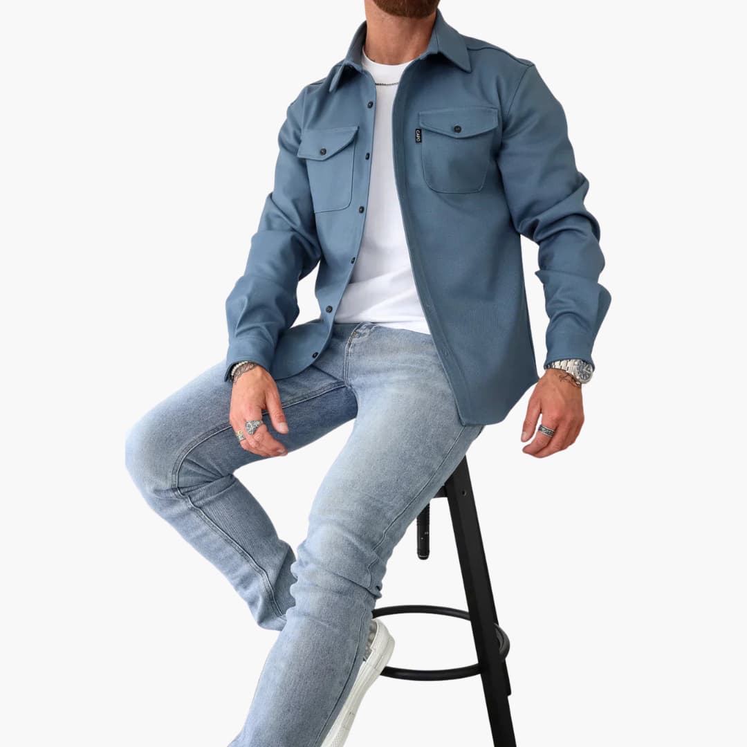 David Shirt Jacket with Button Placket – photo 16
