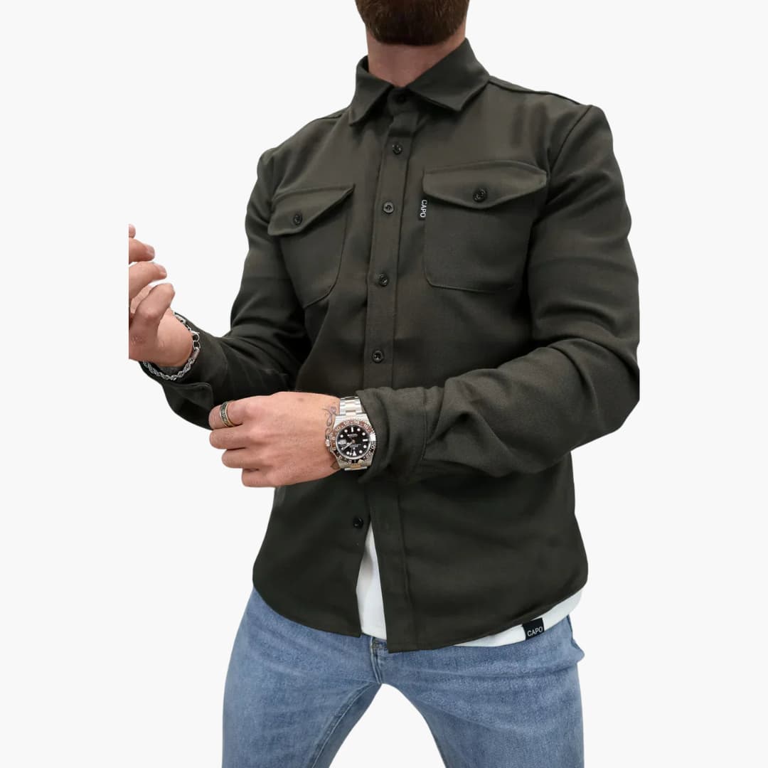 David Shirt Jacket with Button Placket – photo 5