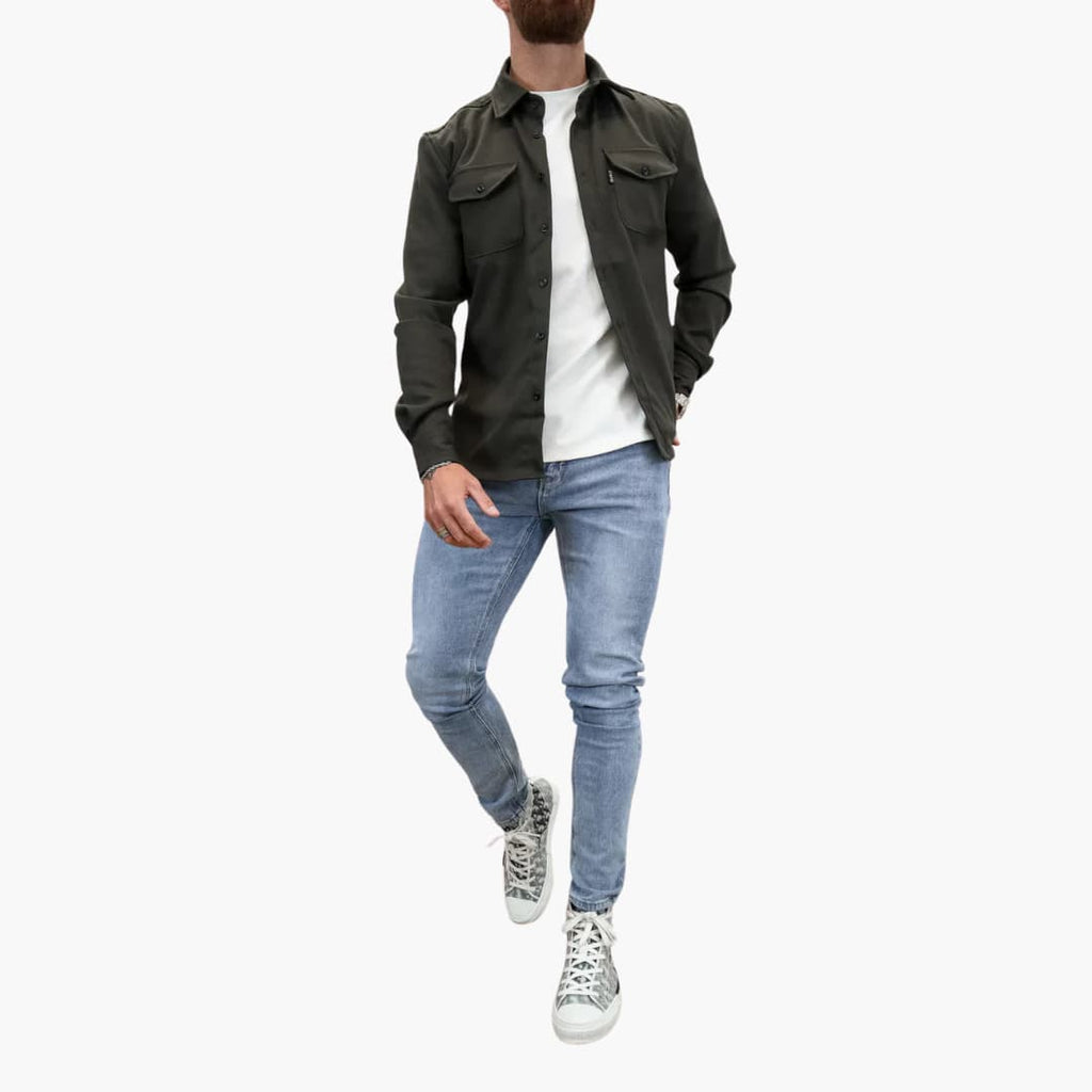 David Shirt Jacket with Button Placket – photo 6