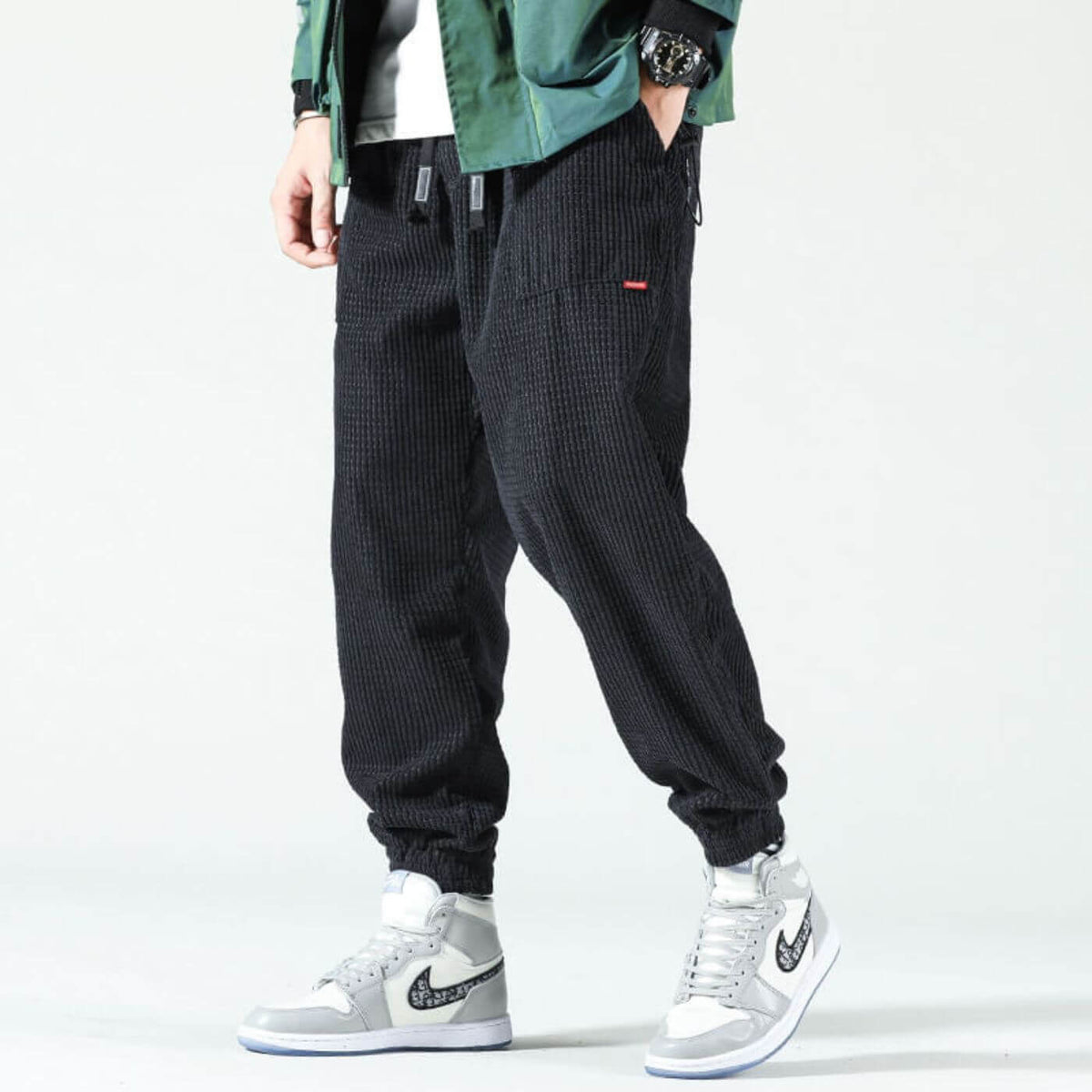 Gordon - Textured Cuffed Joggers – photo 3