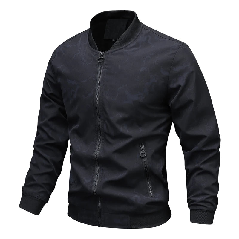Men's Thin Windbreaker Bomber Jacket – photo 7
