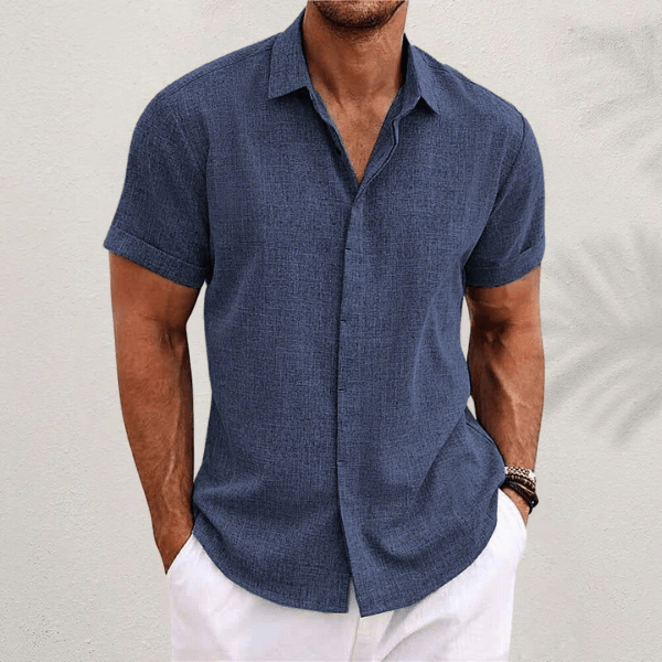 Eva Chester Linen Shirt for Men