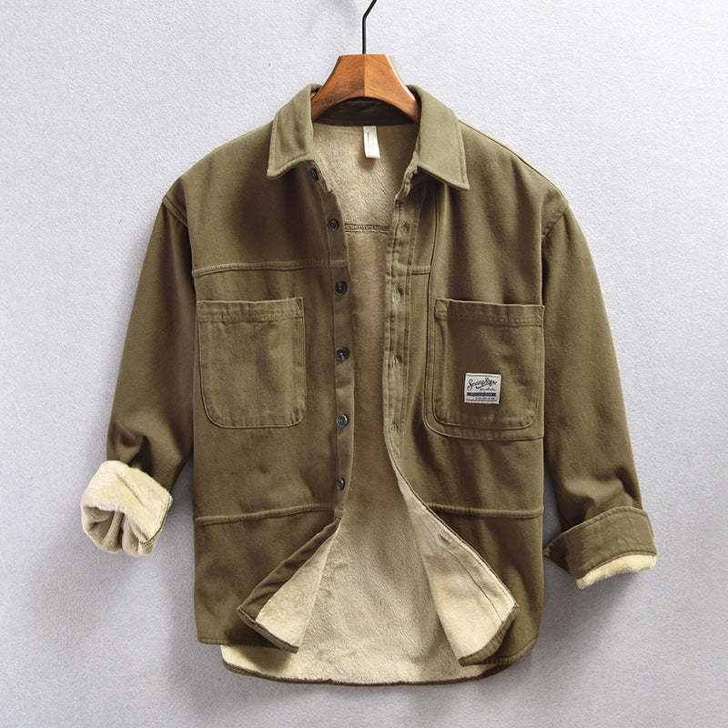 Eva Chester Fleece Cargo Shirt for Men – photo 4