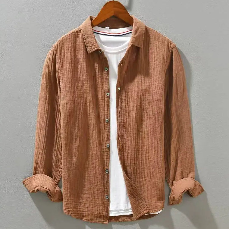 Eva Chester Elegant Soft Silk-Like Cotton Shirt – photo 3